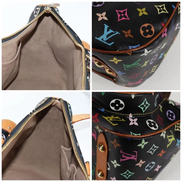 LOUIS VUITTON Monogram Multicolor Rita Tote Bag Black - Picture 13 of 15